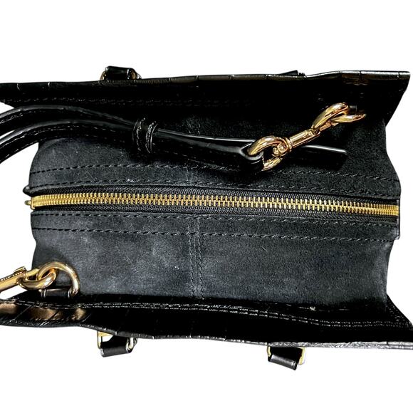 Marc Jacobs Mini Cruiser Crocodile-Embossed Leather Satchel Purse - $495 Retail - Picture 7 of 10